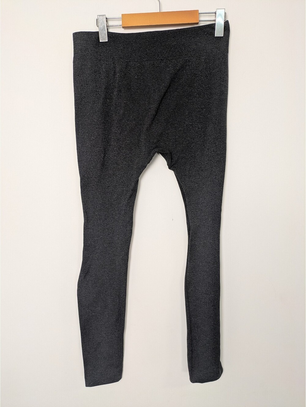 Catherine Malandrino Charcoal Grey Fleece Lined Seamless Leggings Medium M
